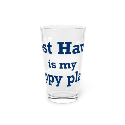 West Haven Is My Happy Place Pint Glass, 16oz