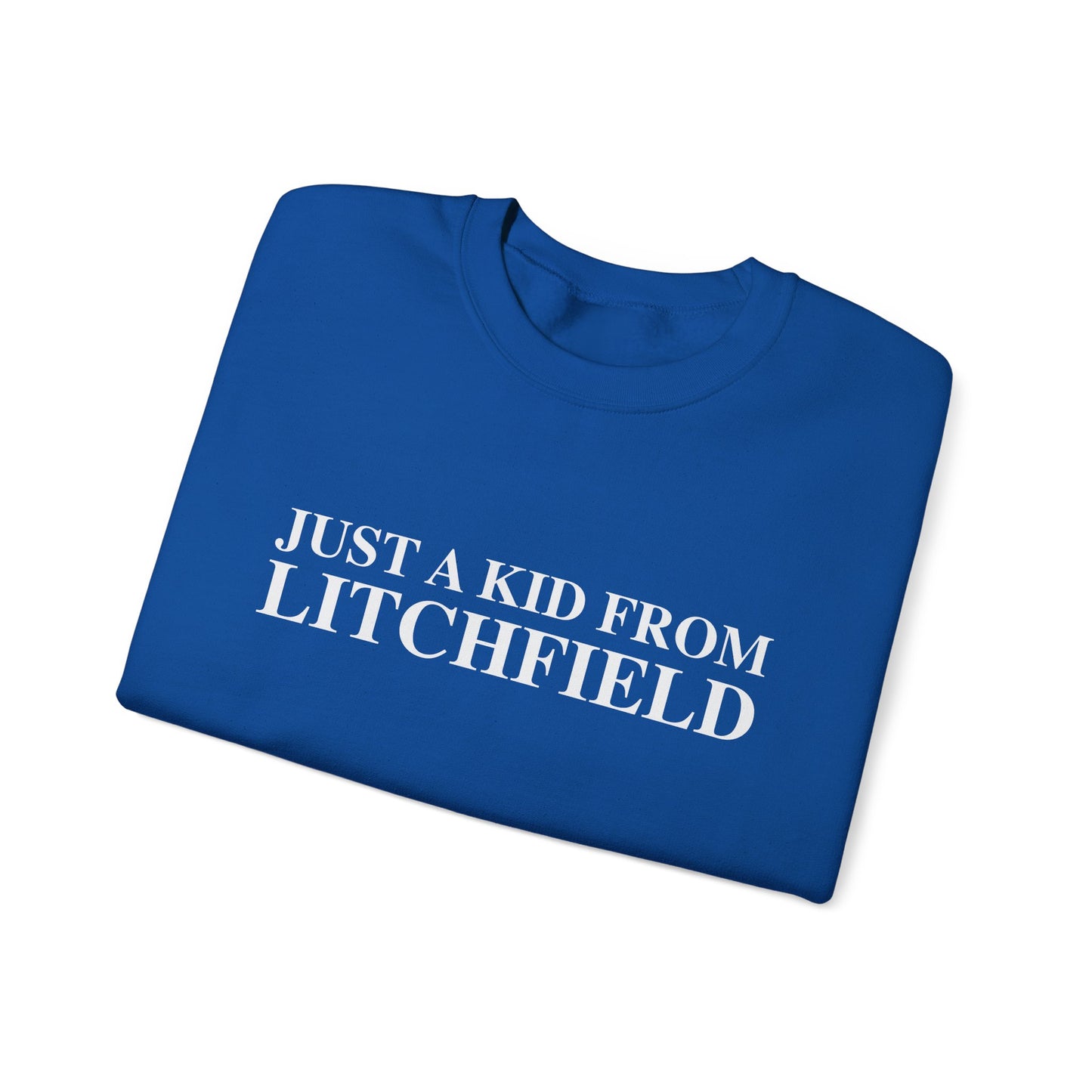 Just a kid from Litchfield Unisex Heavy Blend™ Crewneck Sweatshirt