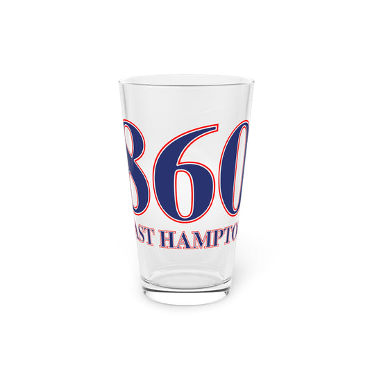 860 East Hampton Red, White & Blue Pint Glass, 16oz