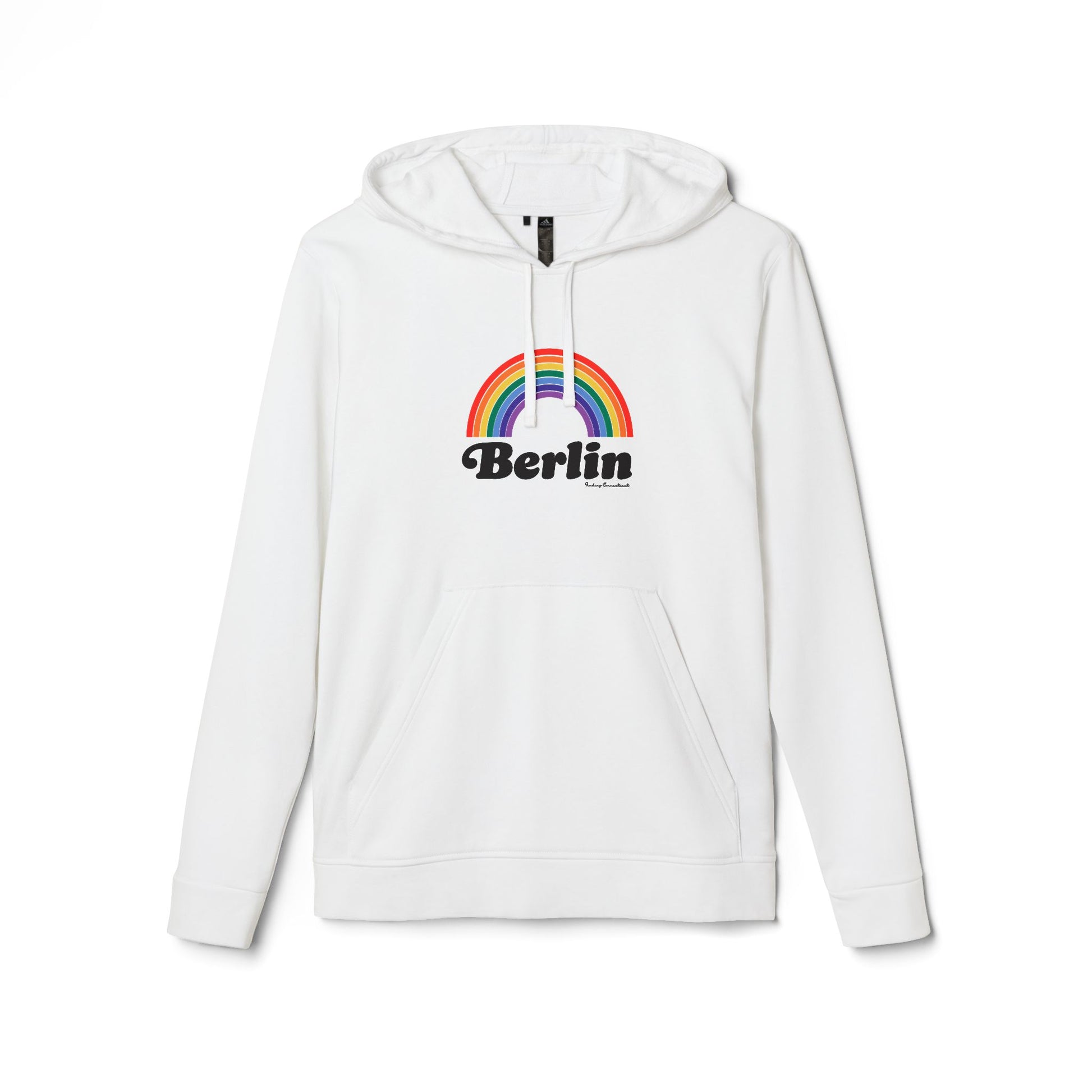 Berlin Rainbow // Berlin Connecticut Pride unisex adidas hoodie sweatshirts / finding connecticut