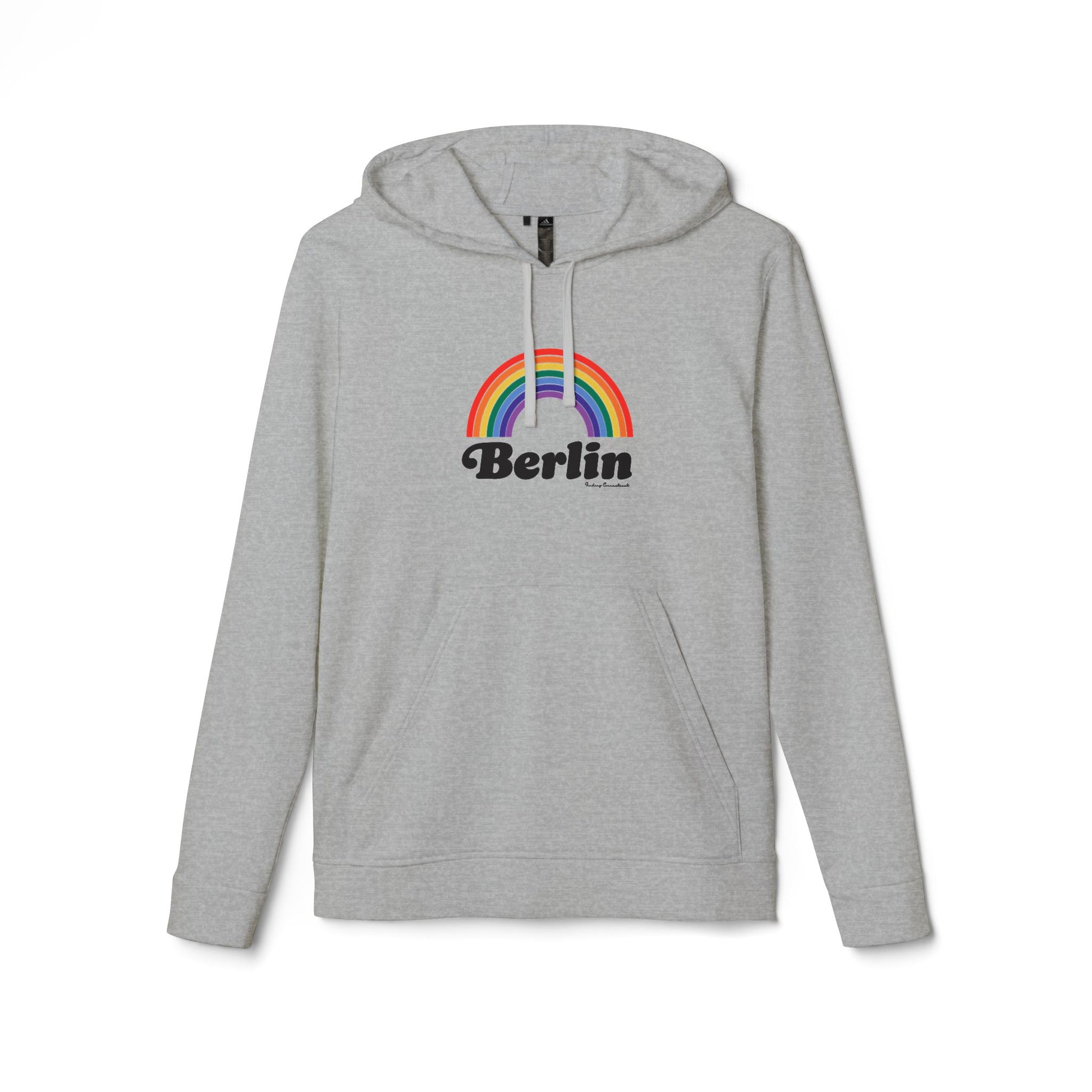 Berlin Rainbow // Berlin Connecticut Pride unisex adidas hoodie sweatshirts / finding connecticut