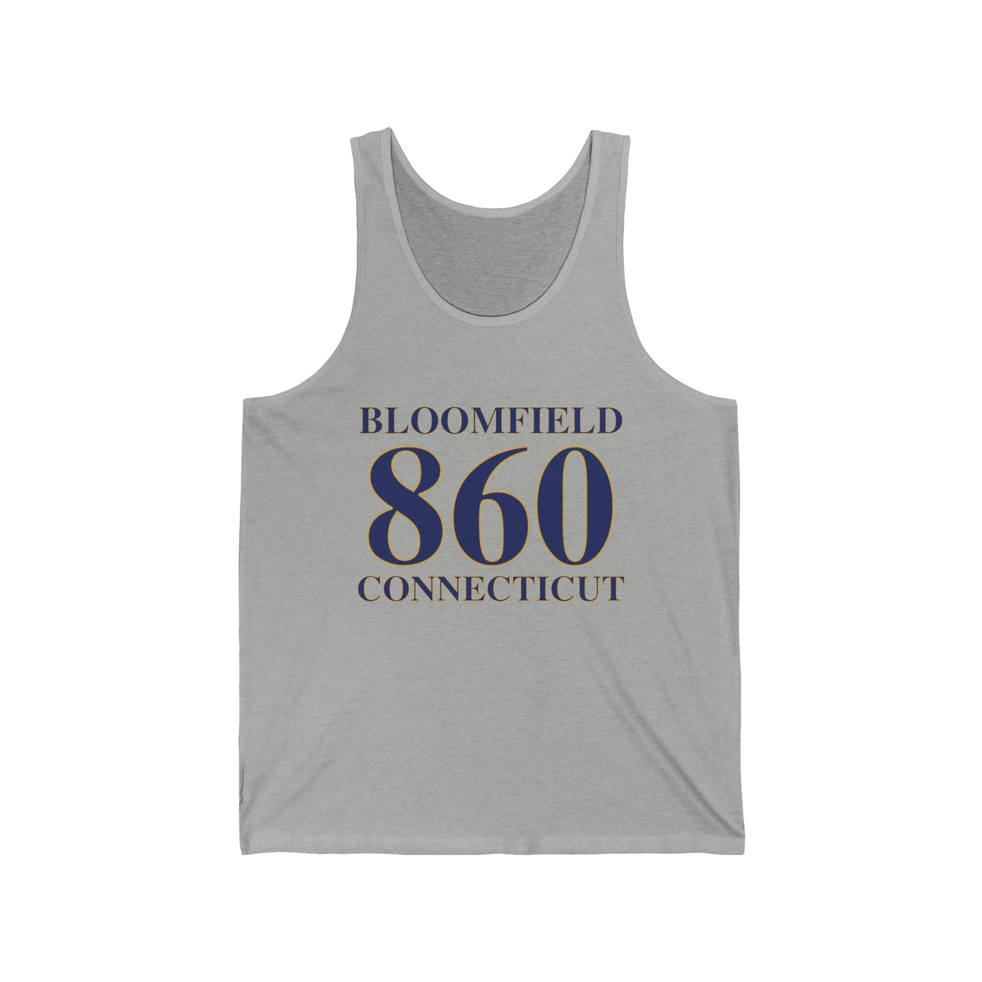Bloomfield 860 Connecticut // Bloomfield Connecticut unisex tank top shirt  // finding connecticut 