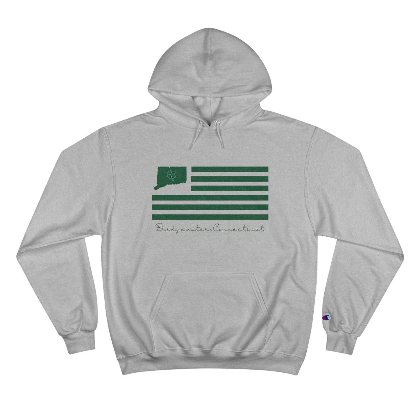 Bridgewater St. Patrick's Day Flag // Bridgewater Connecticut unisex champion hoodie sweatshirt // finding connecticut 