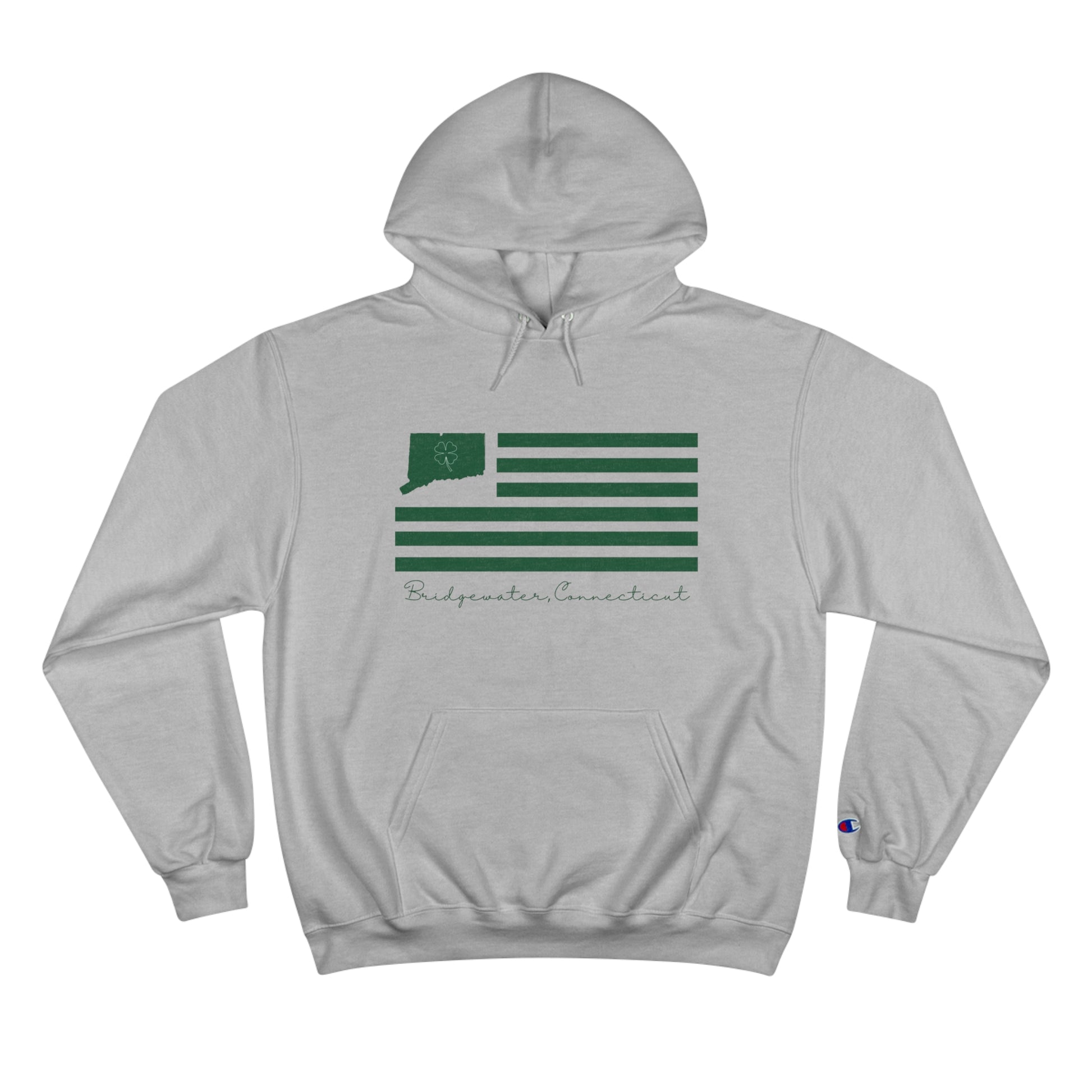 Bridgewater St. Patrick's Day Flag // Bridgewater Connecticut unisex champion hoodie sweatshirt // finding connecticut 
