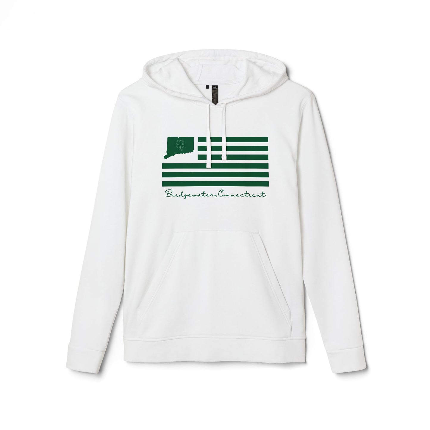 Bridgewater St. Patrick's Day flag // Bridgewater Connecticut adidas unisex hoodies sweatshirt // finding connecticut 