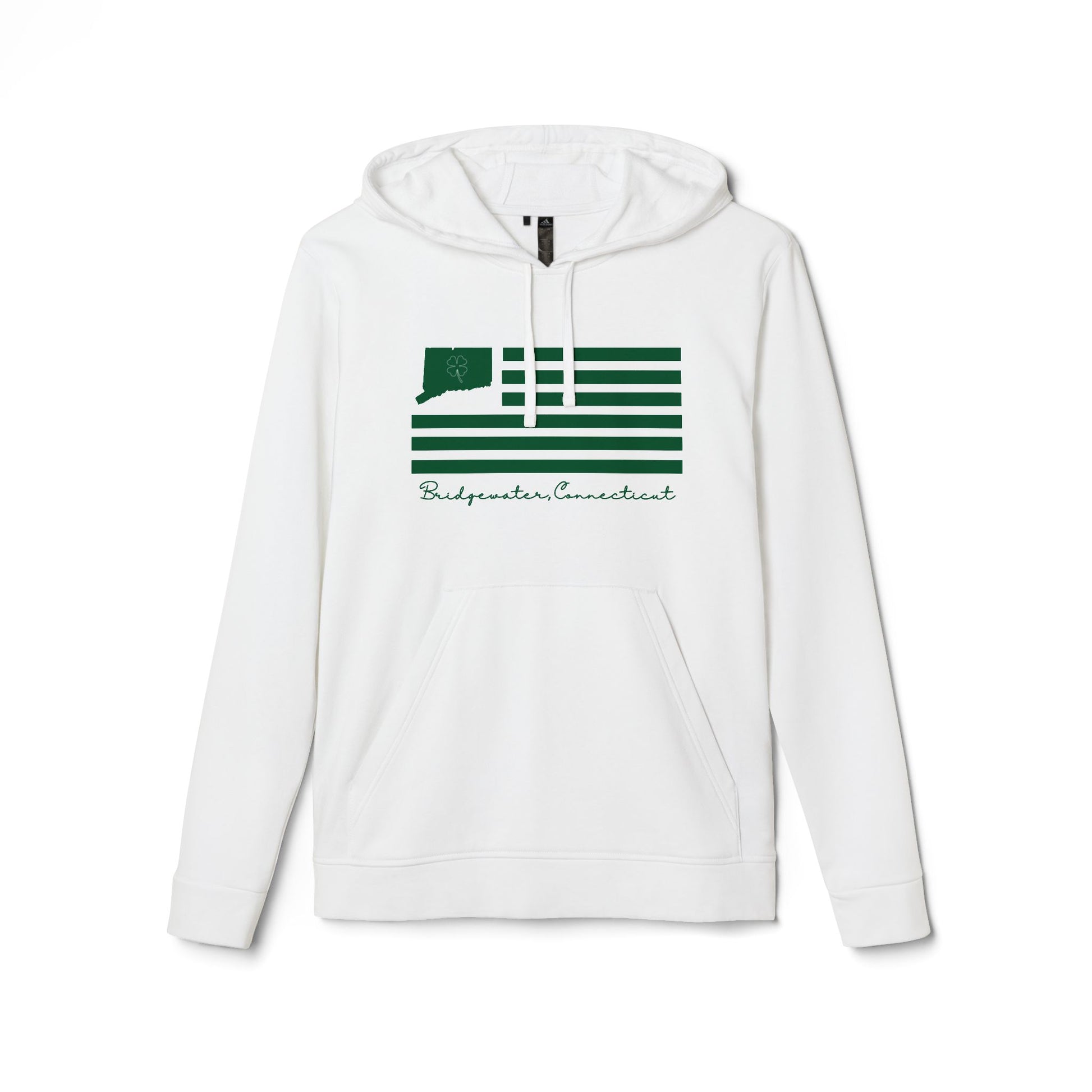 Bridgewater St. Patrick's Day flag // Bridgewater Connecticut adidas unisex hoodies sweatshirt // finding connecticut 