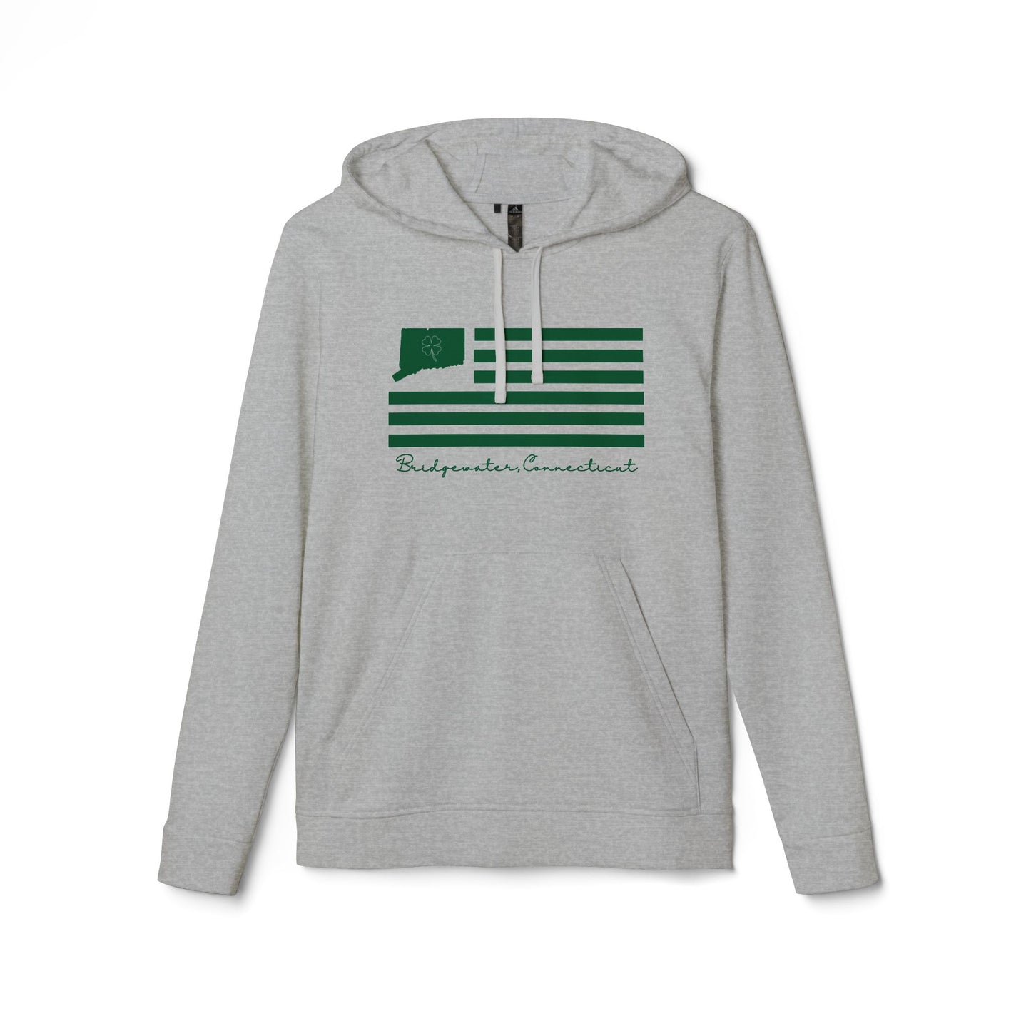 Bridgewater St. Patrick's Day flag // Bridgewater Connecticut adidas unisex hoodies sweatshirt // finding connecticut 