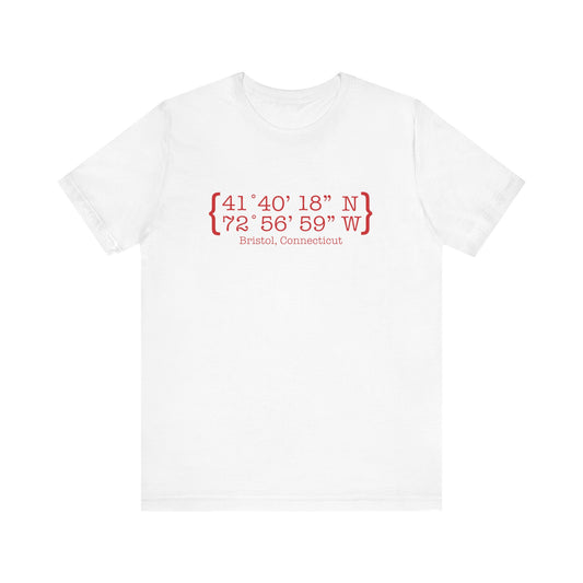 Bristol Coordinates // bristol connecticut  t shirt /// finding connecticut 