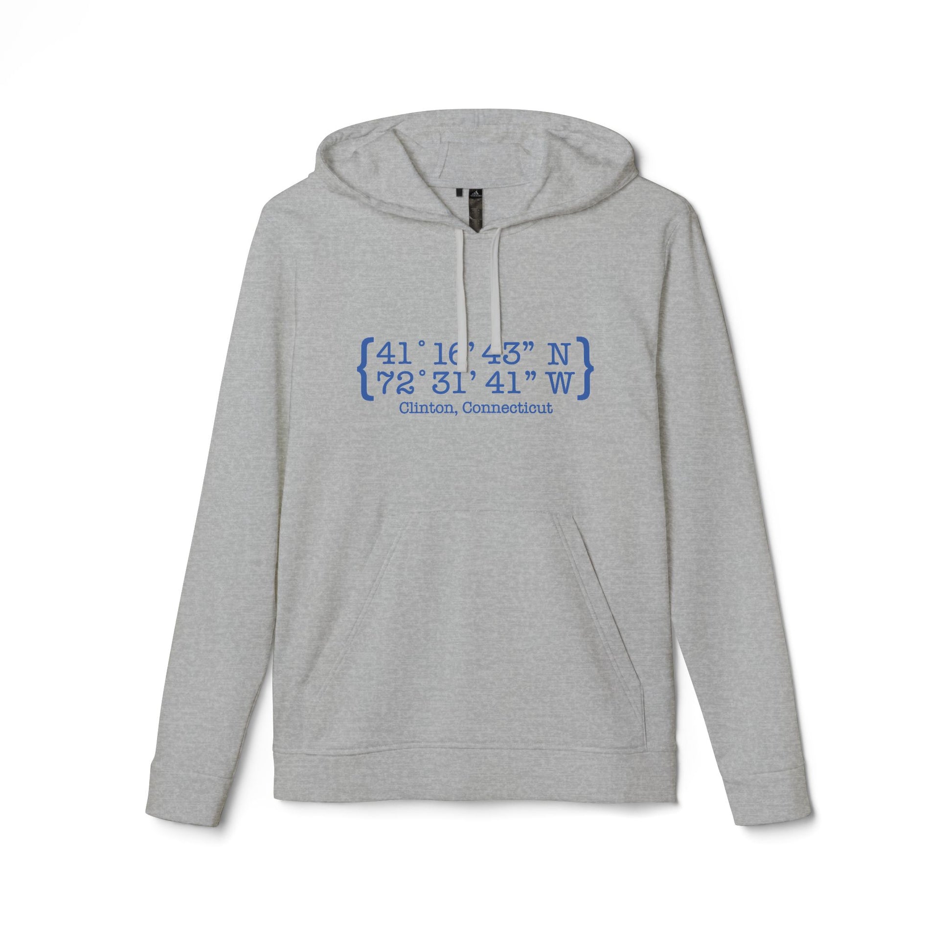 Clinton Coordinates // Clinton connecticut Adidas hoodie sweatshirt // finding Connecticut  