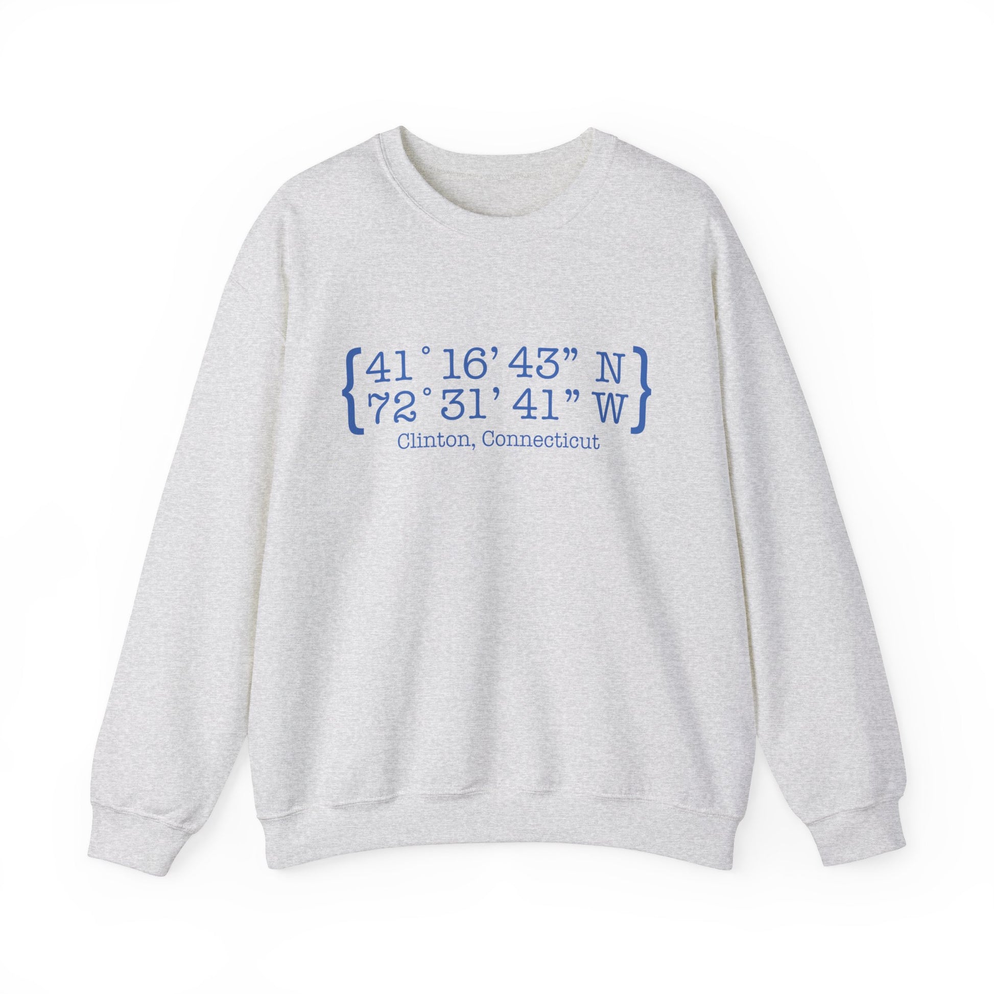 Clinton Coordinates // Clinton connecticut  sweatshirt // finding Connecticut  