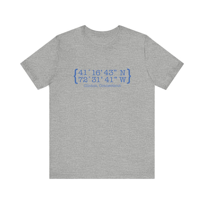 Clinton Coordinates // Clinton connecticut  t shirt // finding Connecticut  