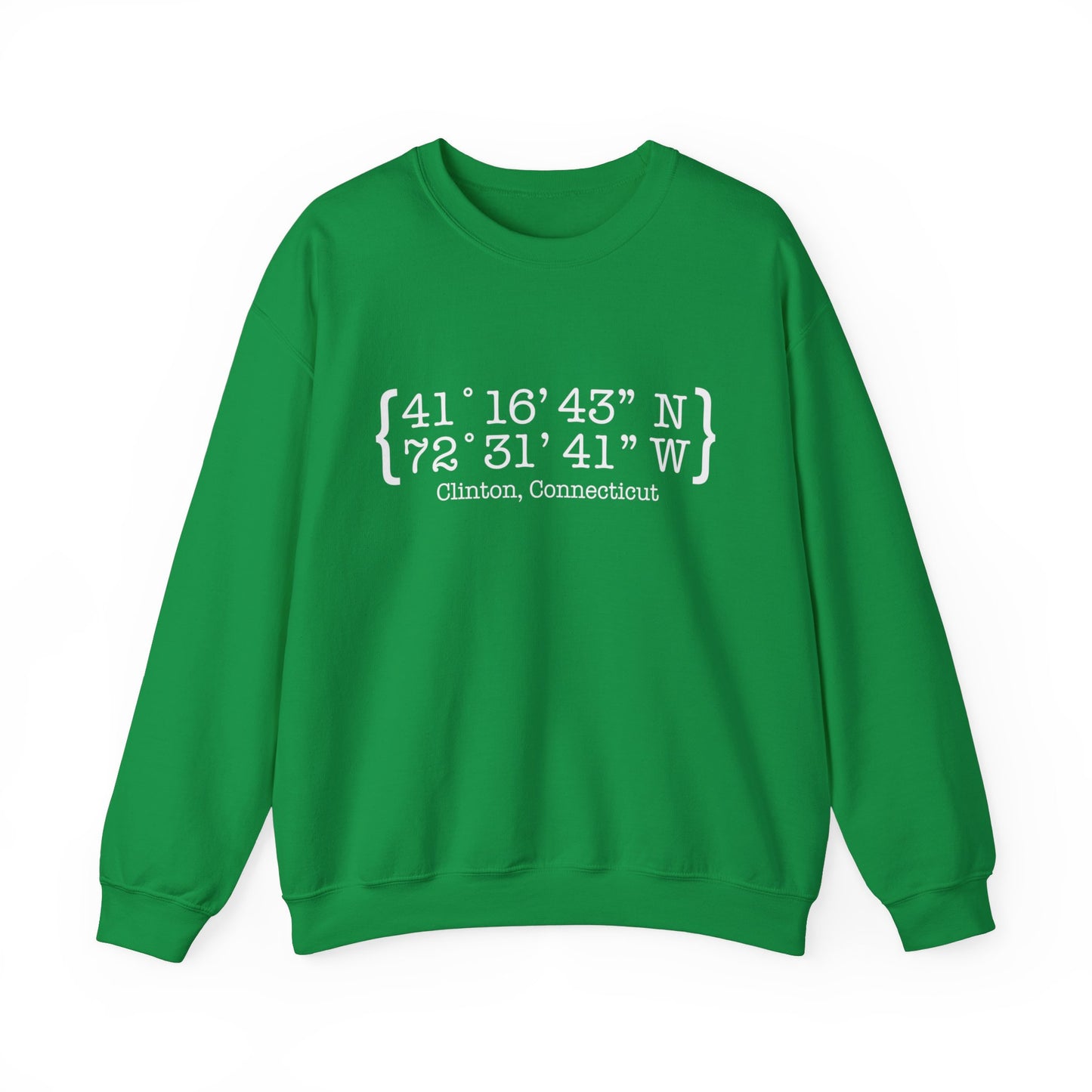 Clinton Coordinates // Clinton ct sweatshirt // finding Connecticut 