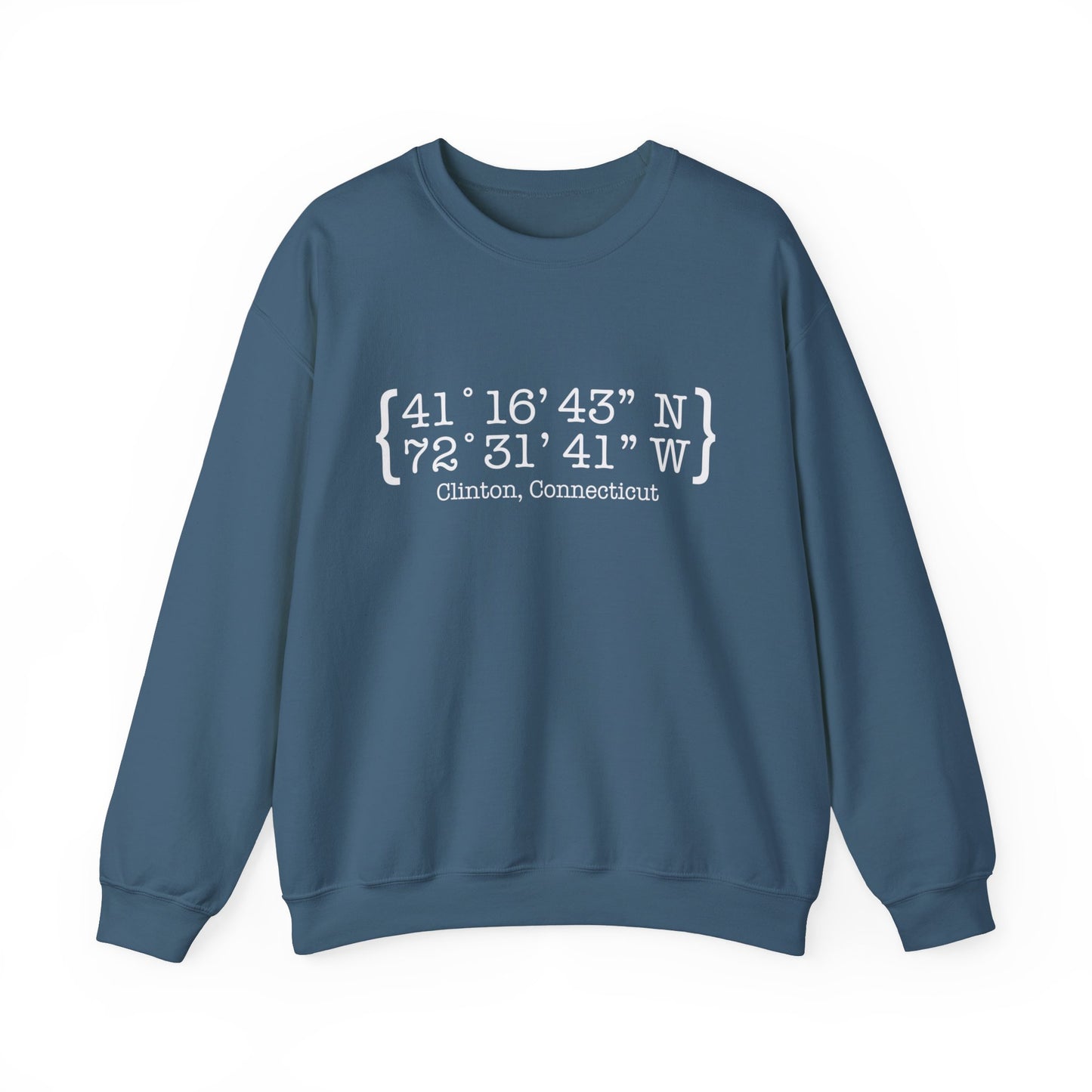 Clinton Coordinates // Clinton ct sweatshirt // finding Connecticut 