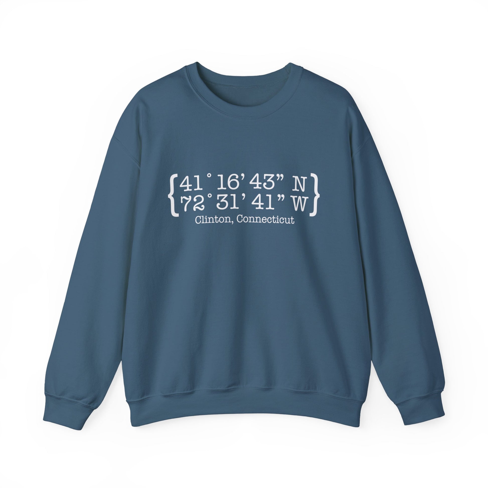 Clinton Coordinates // Clinton ct sweatshirt // finding Connecticut 