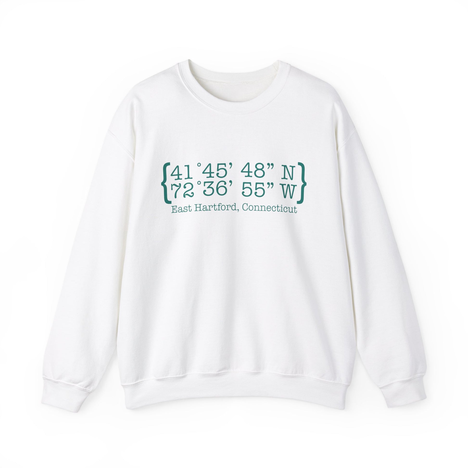 East Hartford Coordinates // East Hartford  CT unisex  sweatshirt // finding connecticut