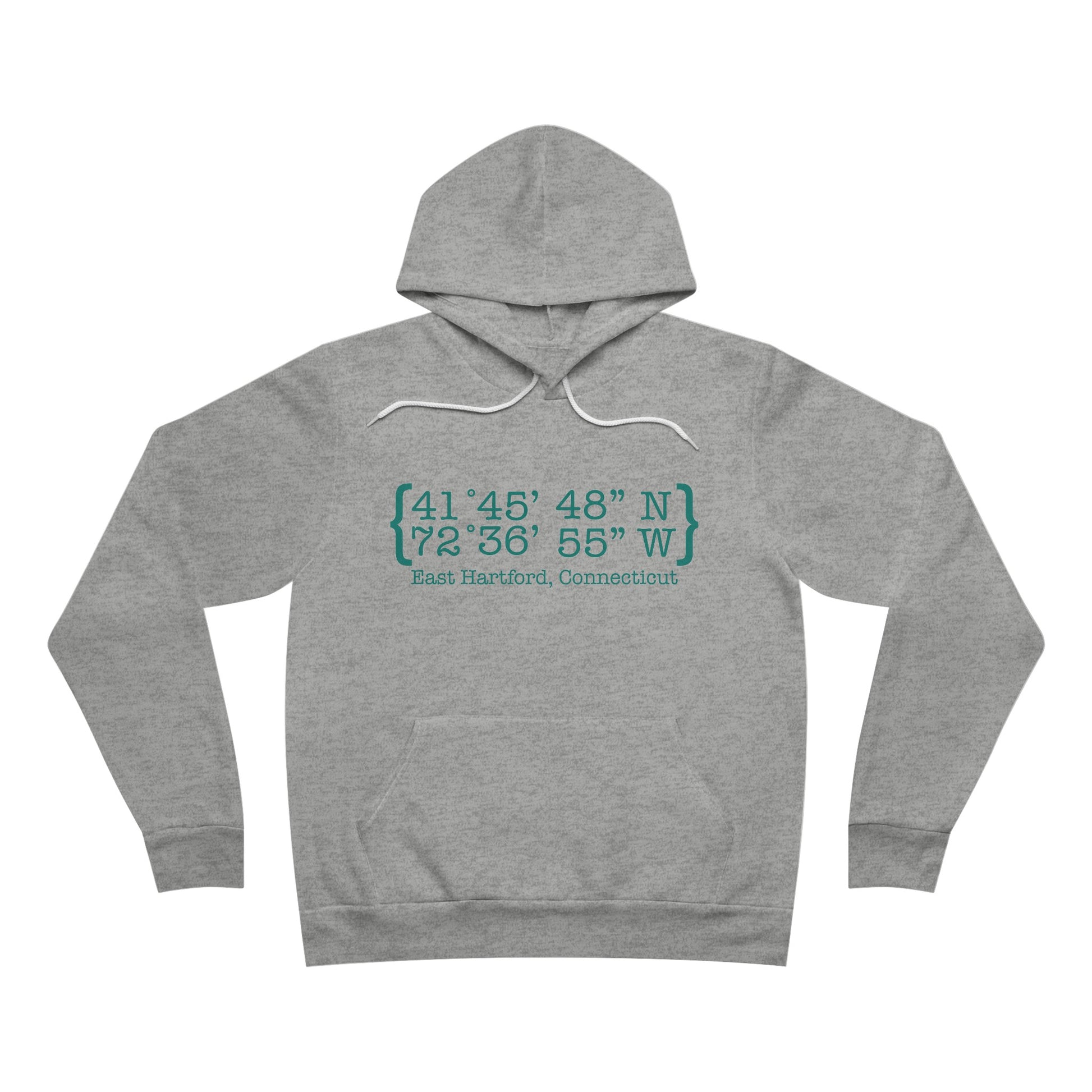 East Hartford Coordinates // East Hartford  ct unisex  hoodie sweatshirt // finding connecticut