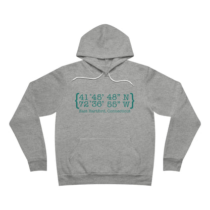 East Hartford Coordinates // East Hartford  ct unisex  hoodie sweatshirt // finding connecticut