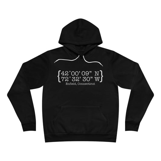 Enfield Coordinates // enfield ct unisex hoodie sweatshirts // finding connecticut 