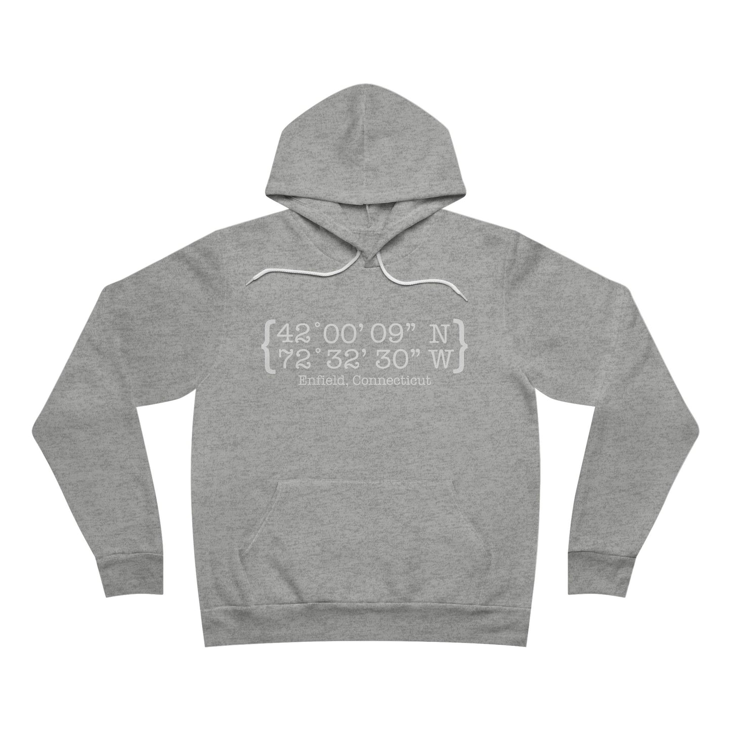 Enfield Coordinates // enfield ct unisex hoodie sweatshirts // finding connecticut 