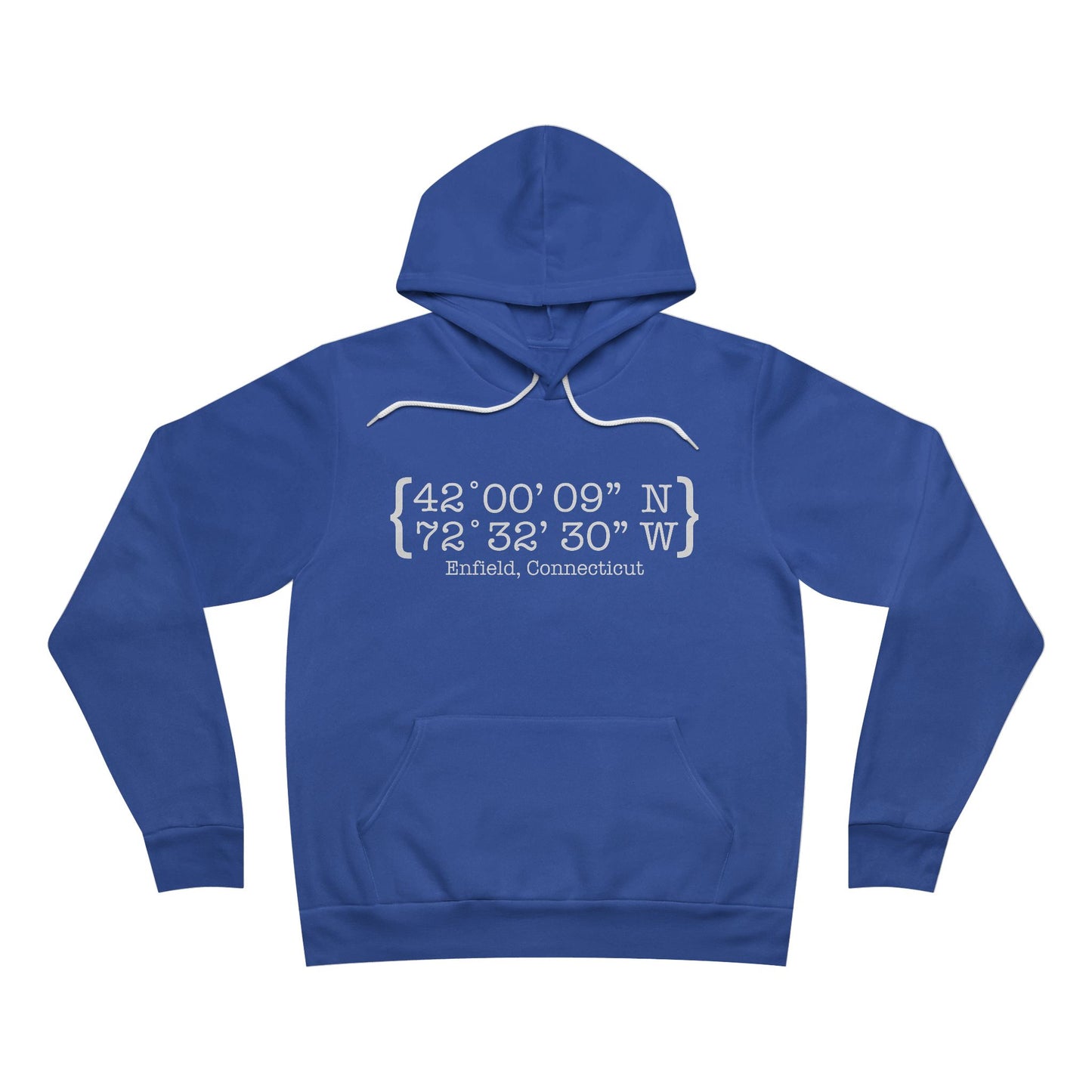 Enfield Coordinates // enfield ct unisex hoodie sweatshirts // finding connecticut 