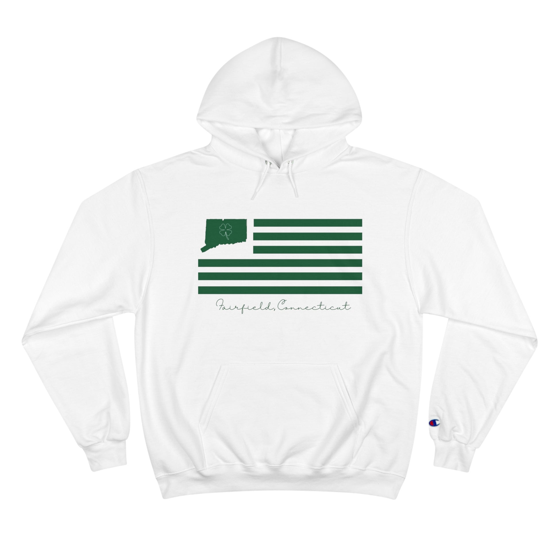 Fairfield Connecticut st. patrick's day champion hoodie sweatshirt 