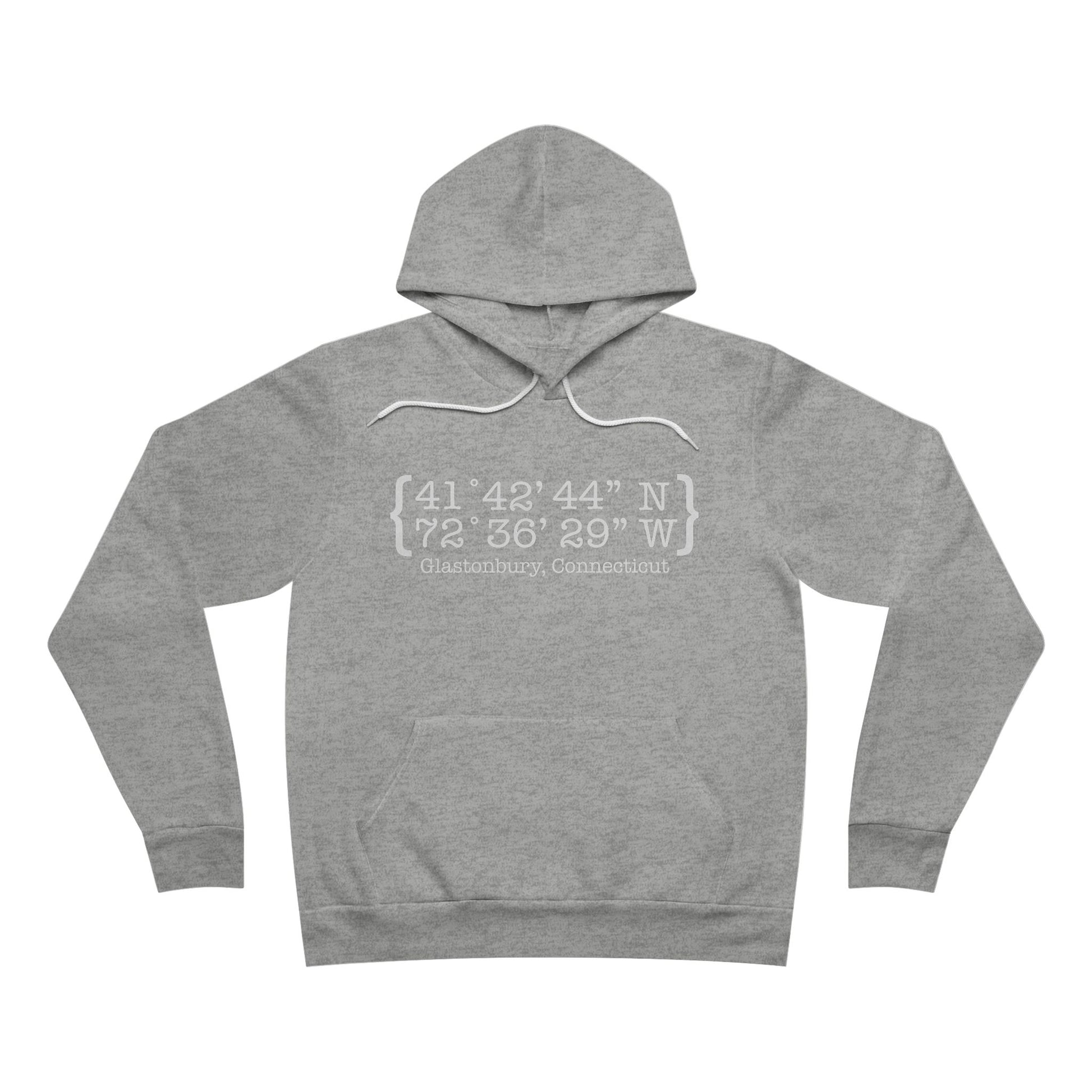Glastonbury Coordinates // Glastonbury CT unisex hoodie sweatshirts  // finding connecticut 