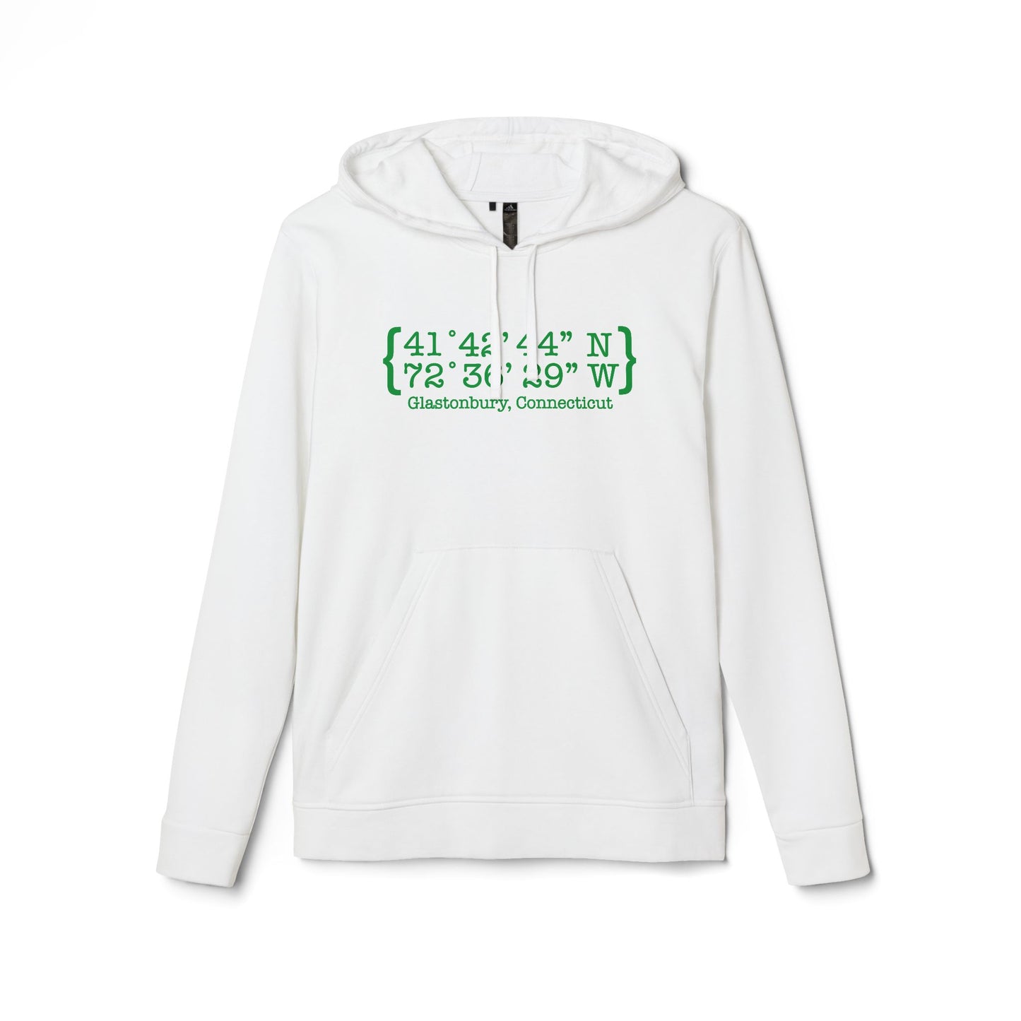 Glastonbury Coordinates // Glastonbury Connecticut unisex adidas hoodie sweatshirts // finding connecticut 
