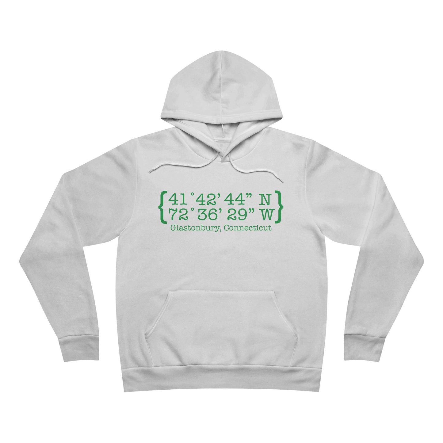 Glastonbury Coordinates // Glastonbury Connecticut unisex hoodie sweatshirts // finding connecticut 