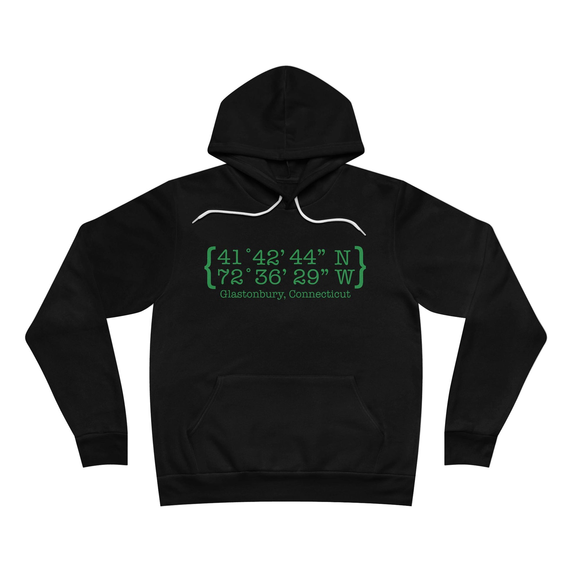 Glastonbury Coordinates // Glastonbury Connecticut unisex hoodie sweatshirts // finding connecticut 