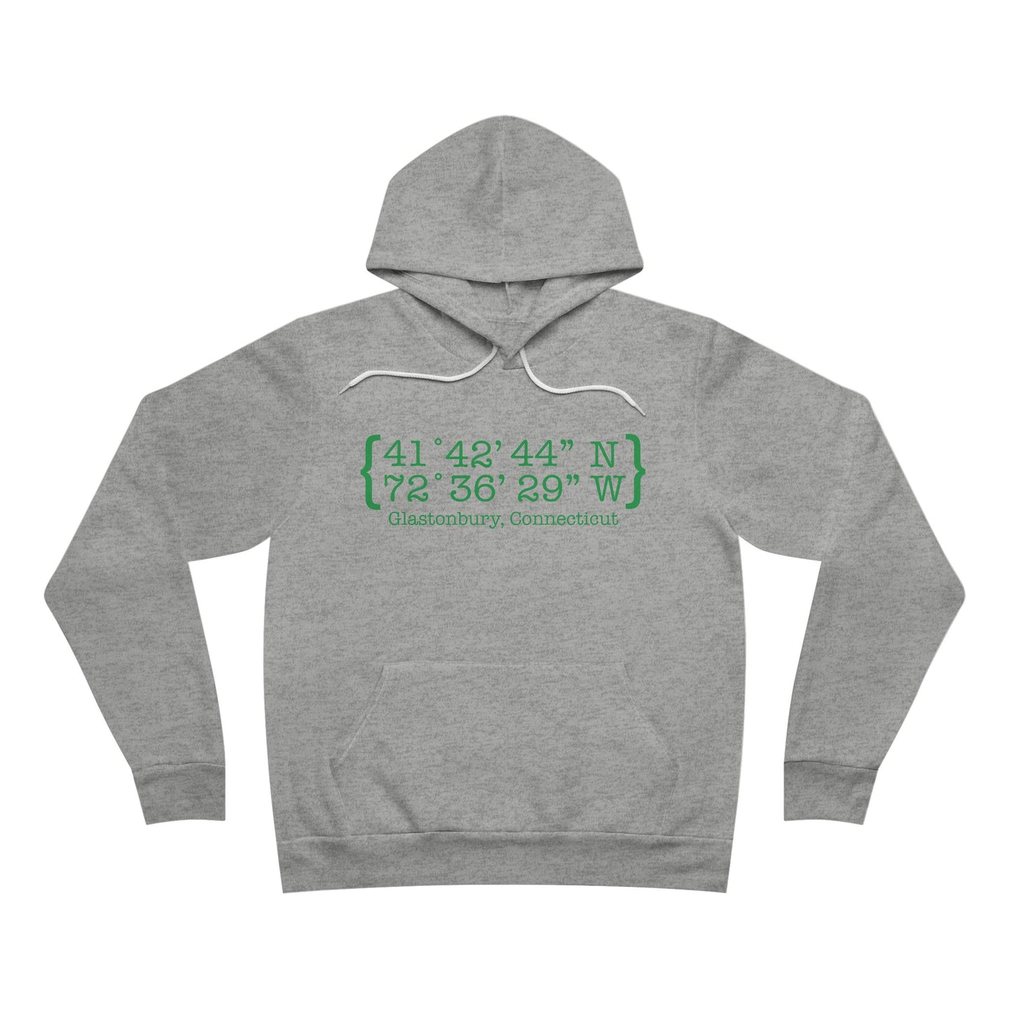 Glastonbury Coordinates // Glastonbury Connecticut unisex hoodie sweatshirts // finding connecticut 