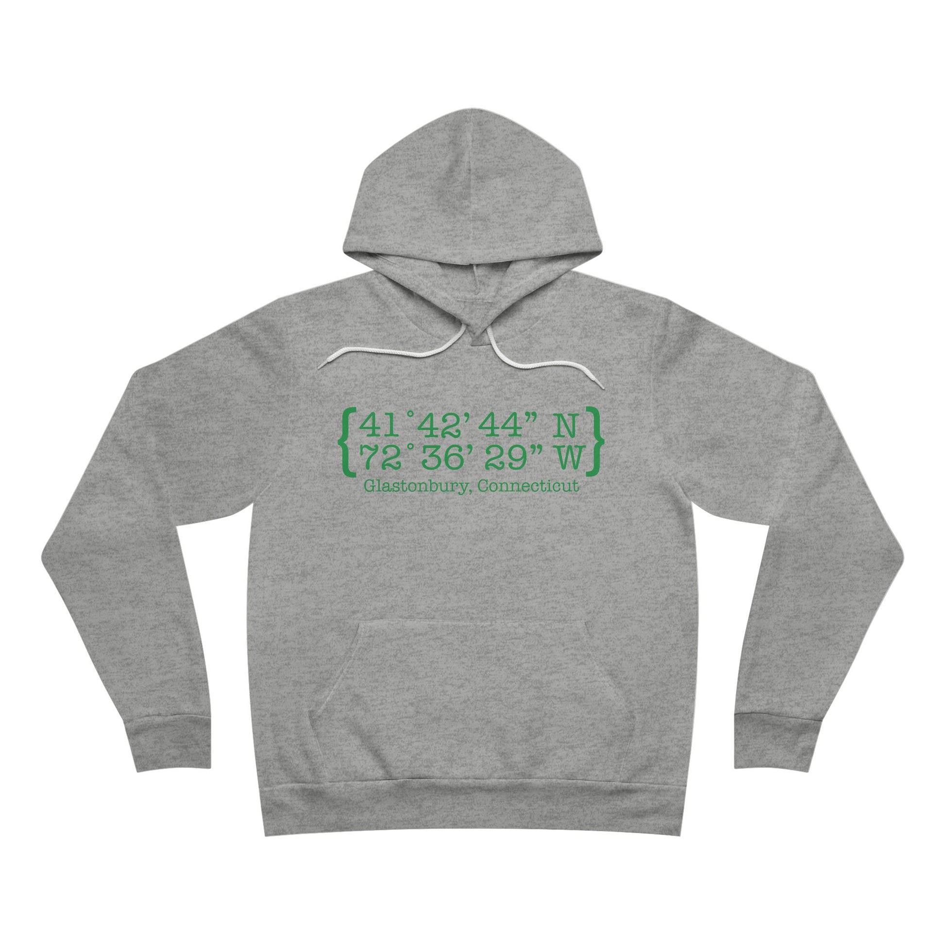 Glastonbury Coordinates // Glastonbury Connecticut unisex hoodie sweatshirts // finding connecticut 