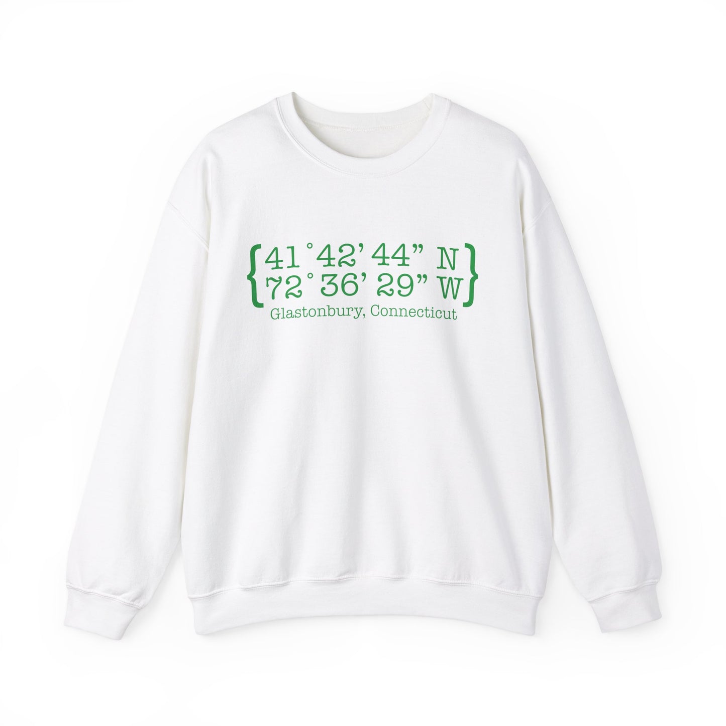 Glastonbury Coordinates // Glastonbury Connecticut unisex sweatshirts // finding connecticut 
