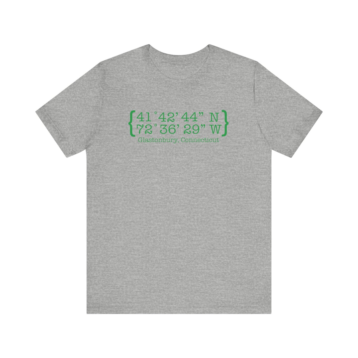 Glastonbury Coordinates // Glastonbury Connecticut unisex t shirts  // finding connecticut 
