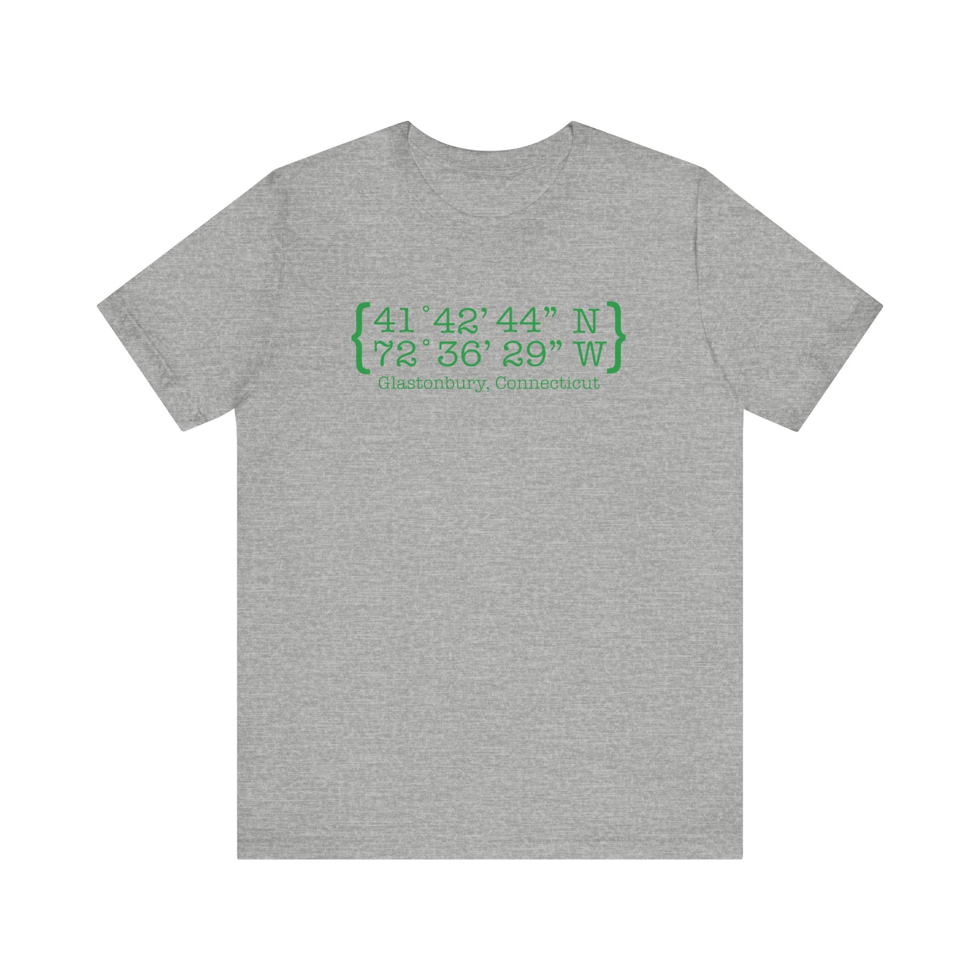 Glastonbury Coordinates // Glastonbury Connecticut unisex t shirts  // finding connecticut 