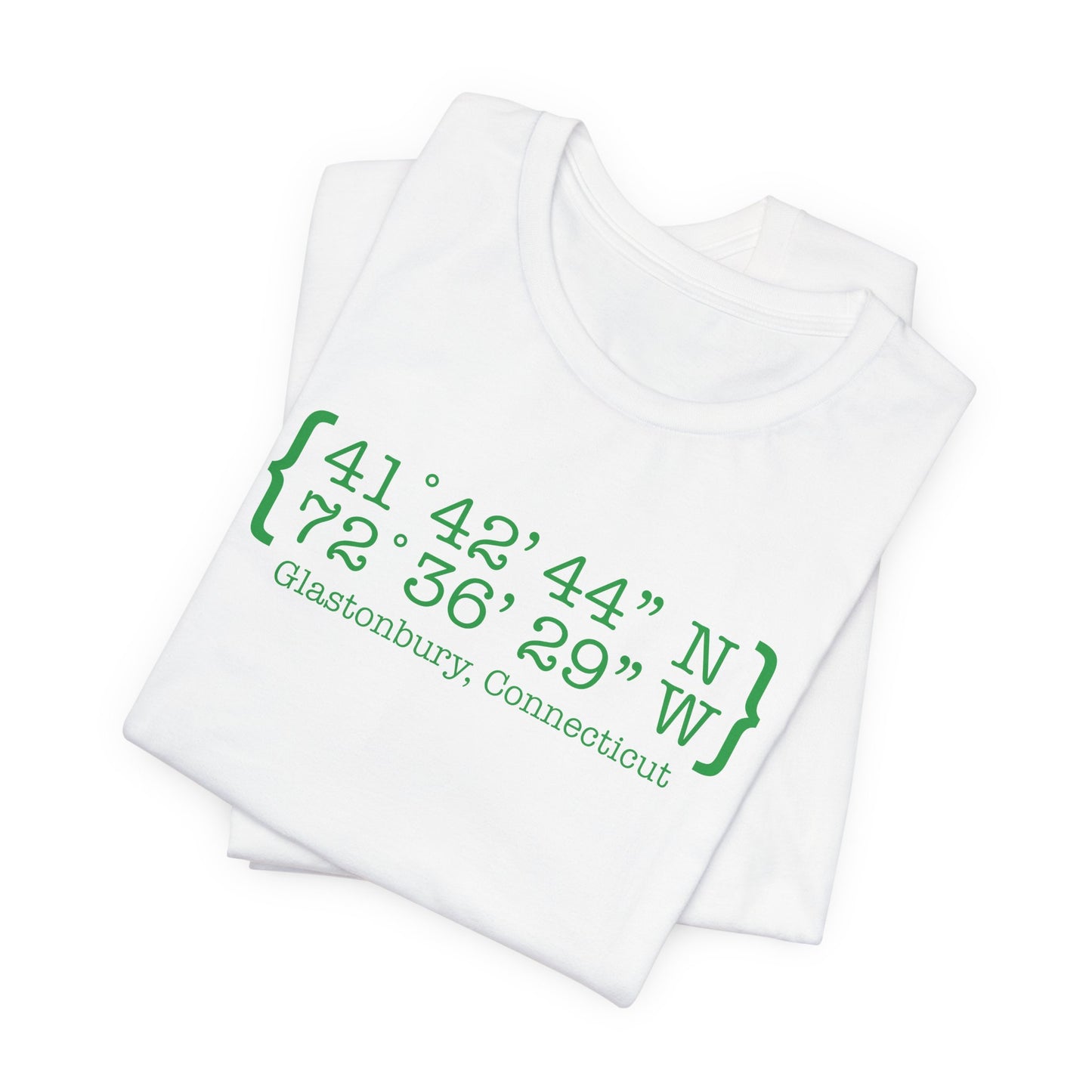 Glastonbury Coordinates // Glastonbury Connecticut unisex t shirts  // finding connecticut 