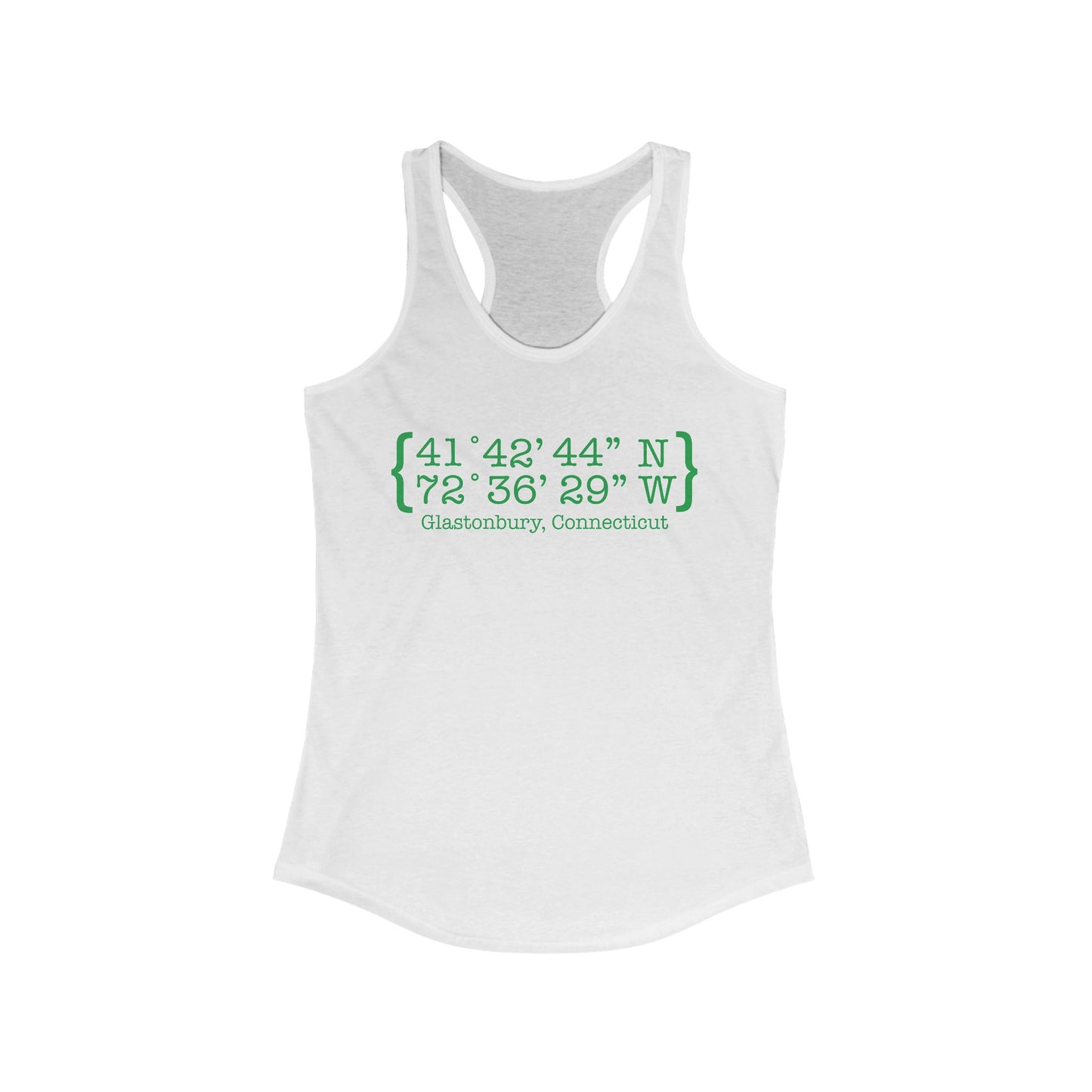 Glastonbury Coordinates // Glastonbury Connecticut women's tank top shirts  // finding connecticut 