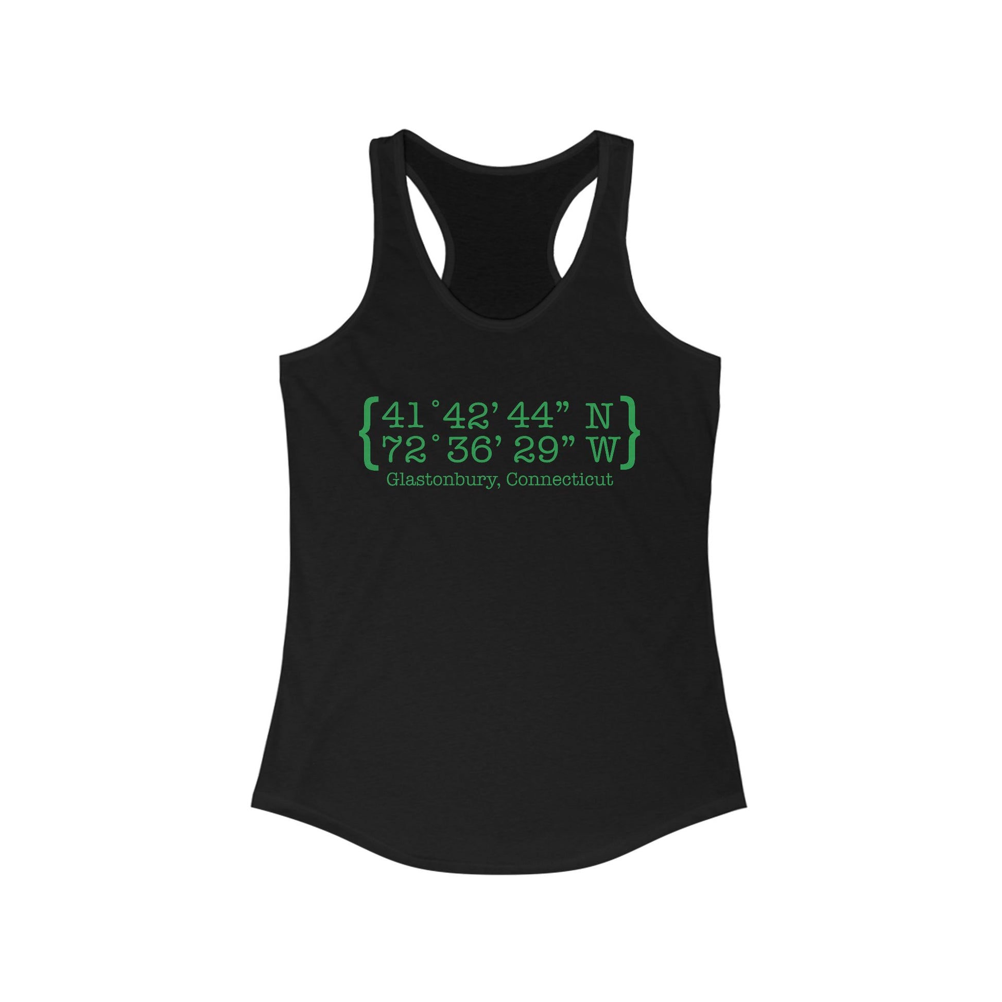Glastonbury Coordinates // Glastonbury Connecticut women's tank top shirts  // finding connecticut 