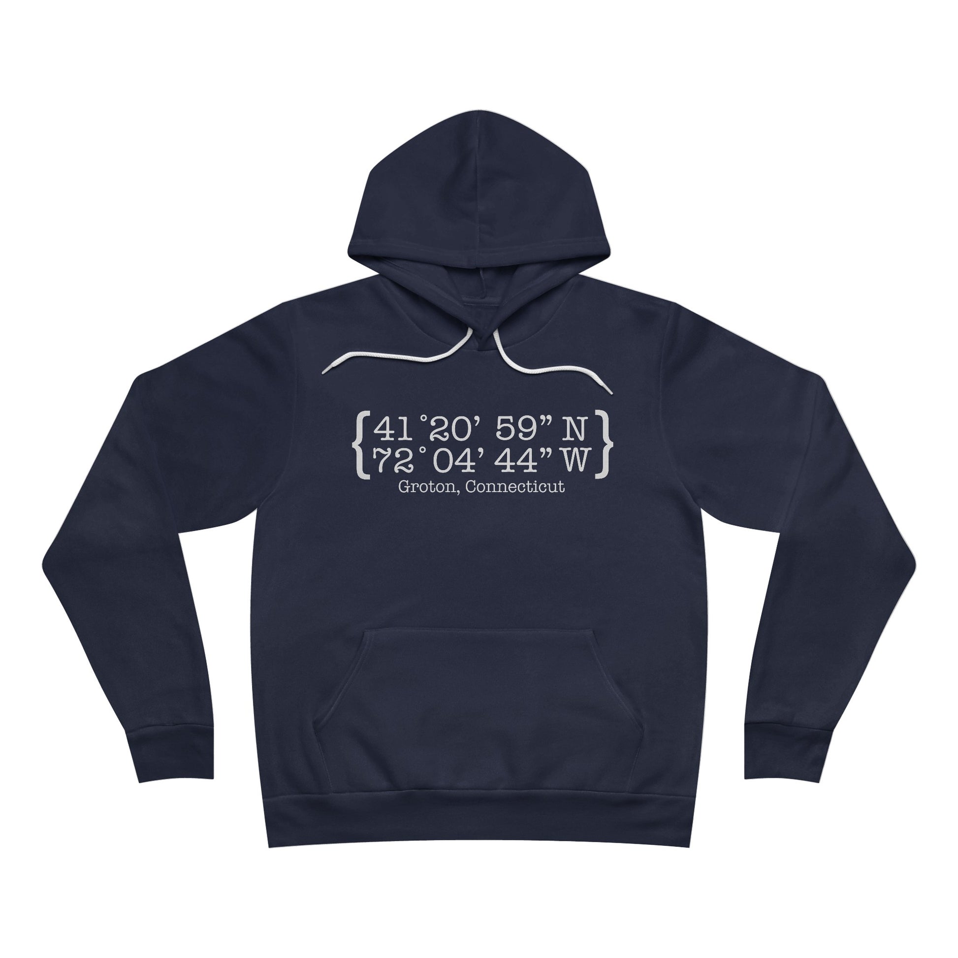 Groton Coordinates // Groton CT unisex hoodie sweatshirt  // finding connecticut 