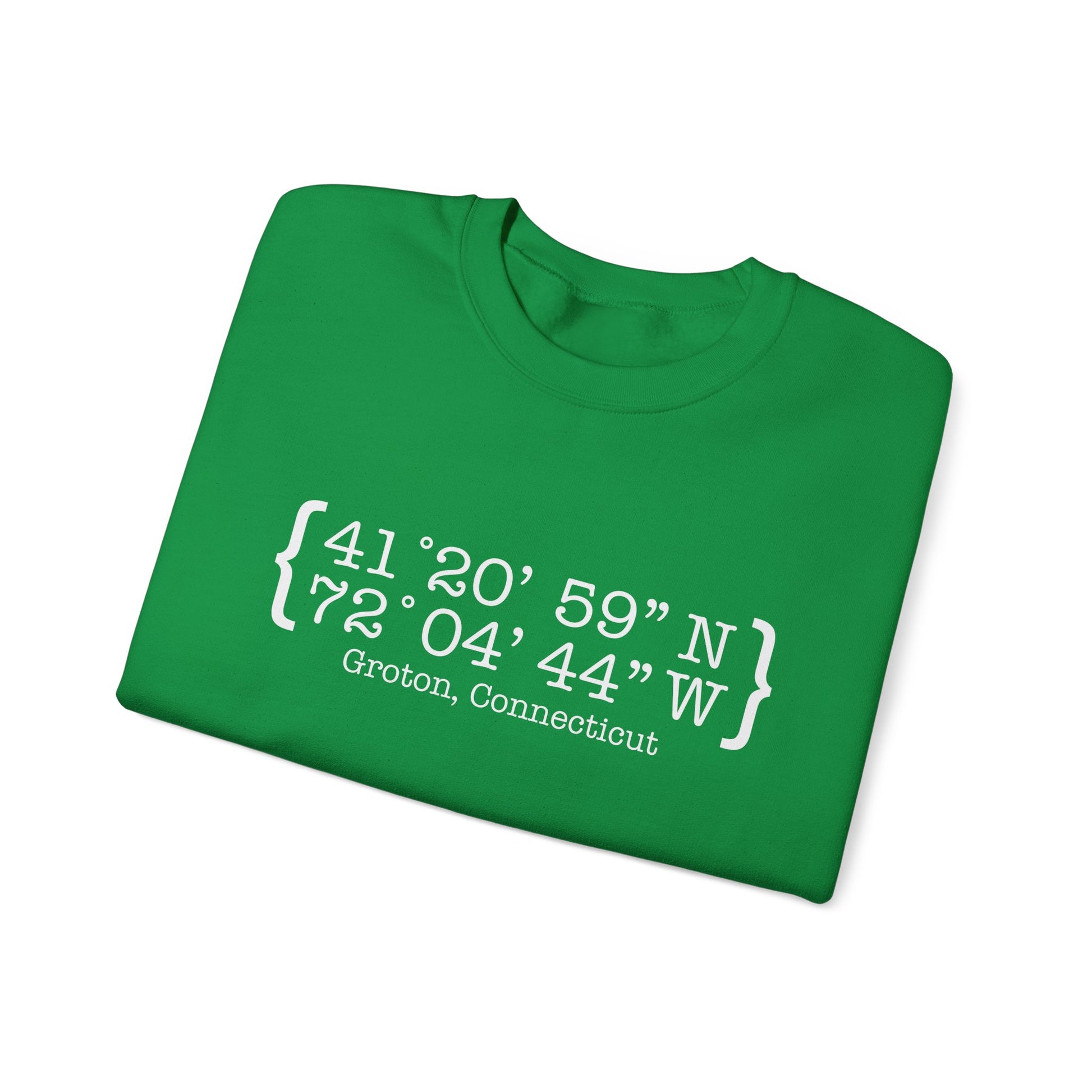 Groton Coordinates // Groton CT unisex sweatshirt // finding connecticut 