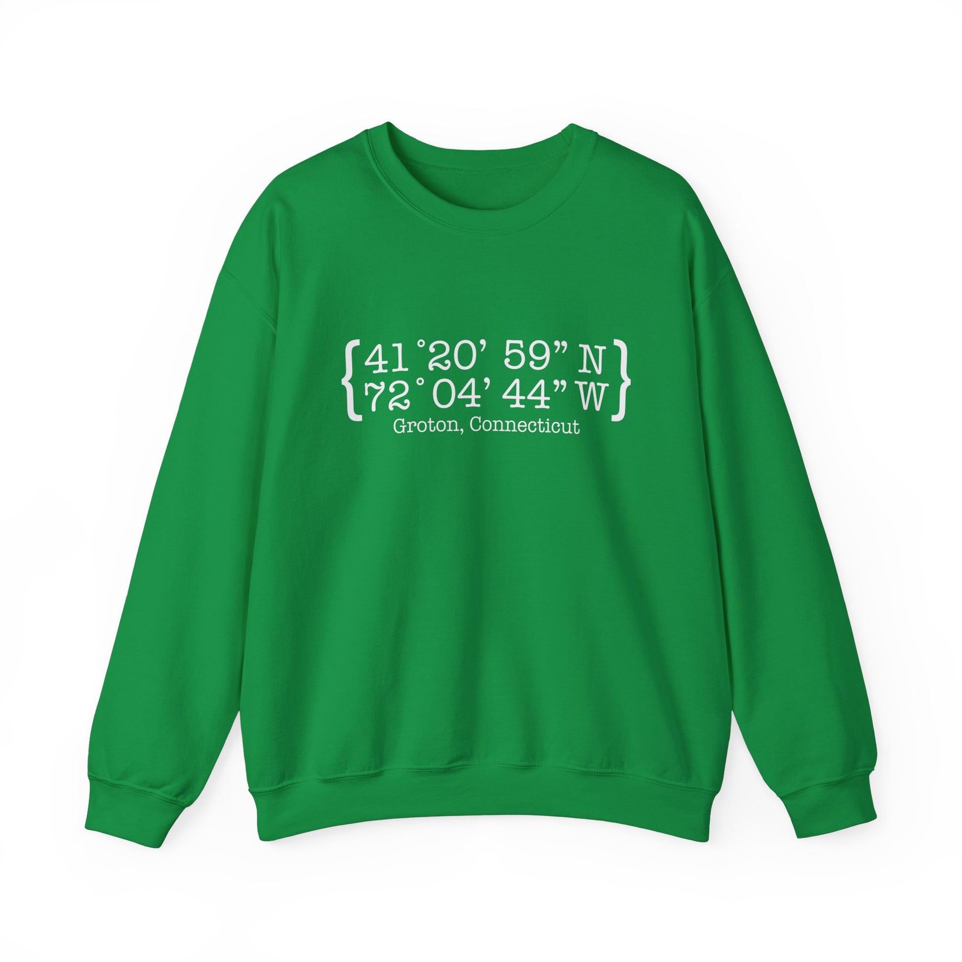 Groton Coordinates // Groton CT unisex sweatshirt // finding connecticut 