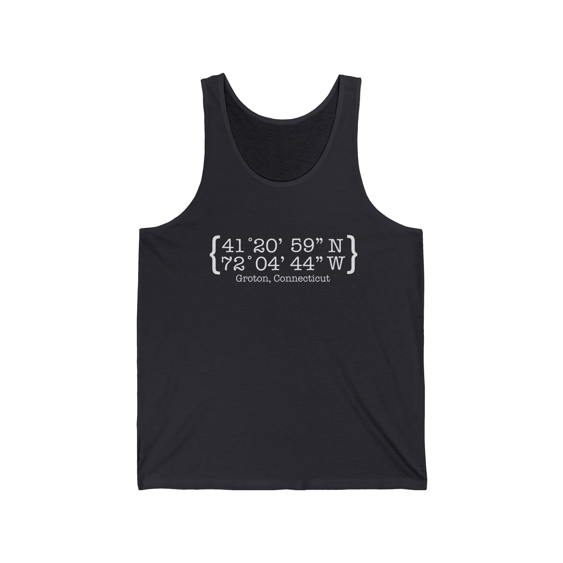Groton Coordinates // Groton CT unisex tank top shirts  // finding connecticut 