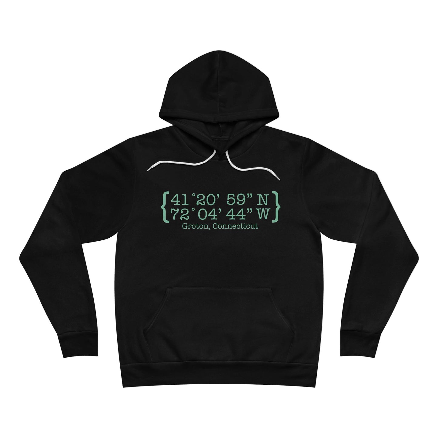 Groton Coordinates // Groton Connecticut unisex hoodie sweatshirt //  finding connecticut 