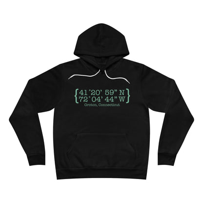 Groton Coordinates // Groton Connecticut unisex hoodie sweatshirt //  finding connecticut 
