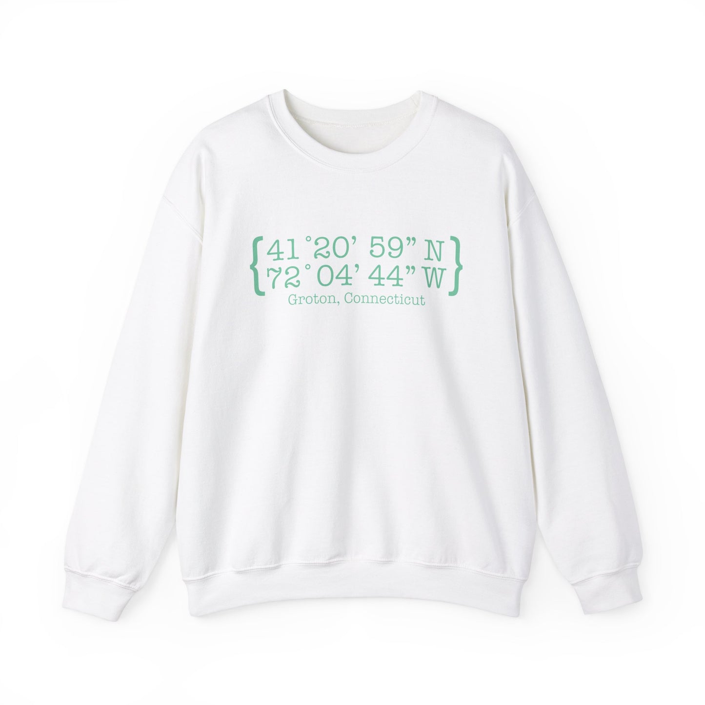 Groton Coordinates // Groton Connecticut unisex  sweatshirts / finding connecticut 