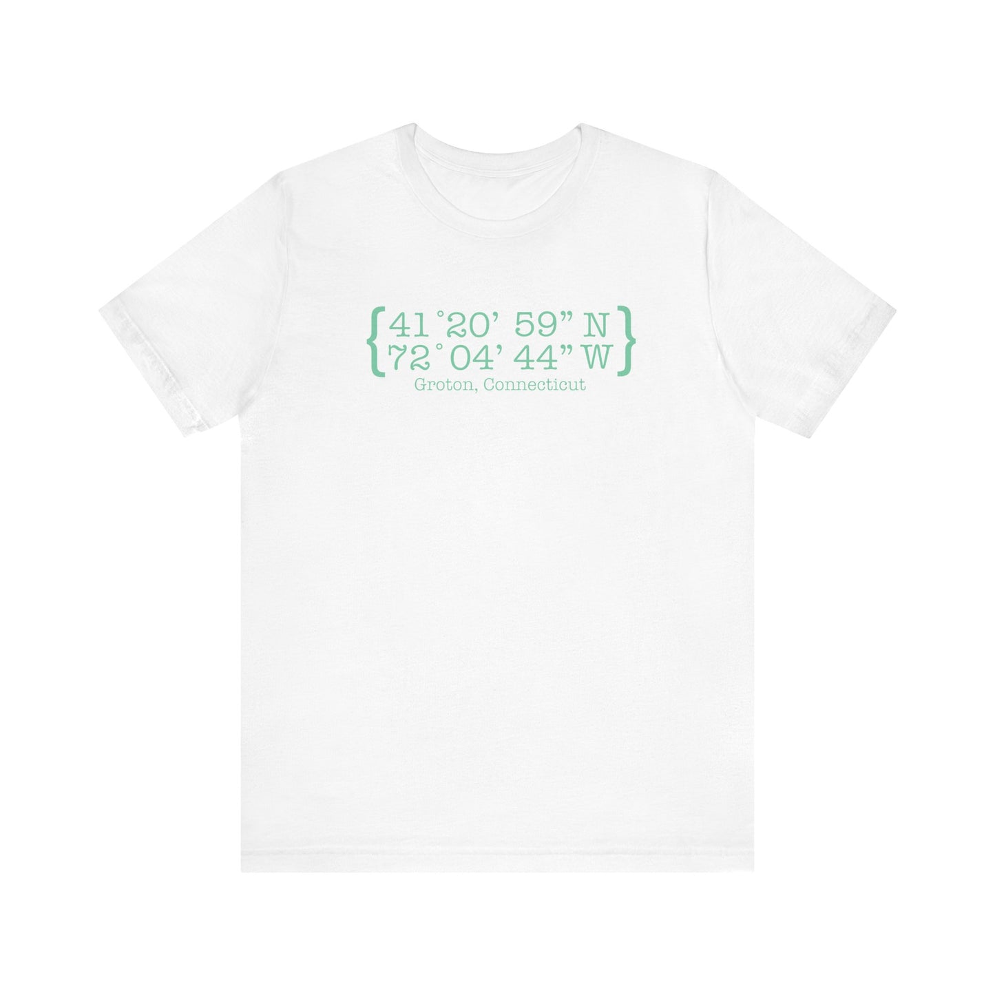 Groton Coordinates // Groton Connecticut unisex t shirt / finding connecticut 