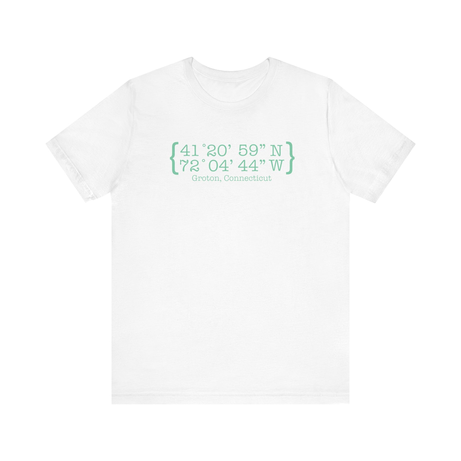 Groton Coordinates // Groton Connecticut unisex t shirt / finding connecticut 