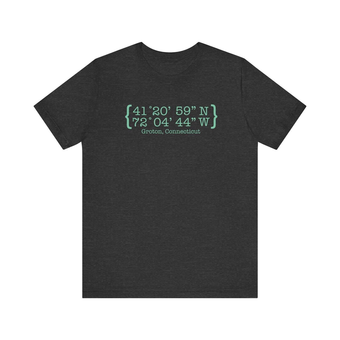 Groton Coordinates // Groton Connecticut unisex t shirt / finding connecticut 