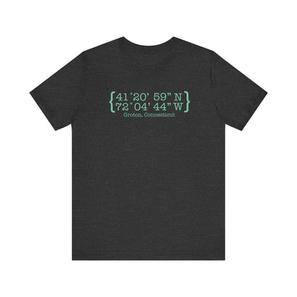 Groton Coordinates // Groton Connecticut unisex t shirt / finding connecticut 