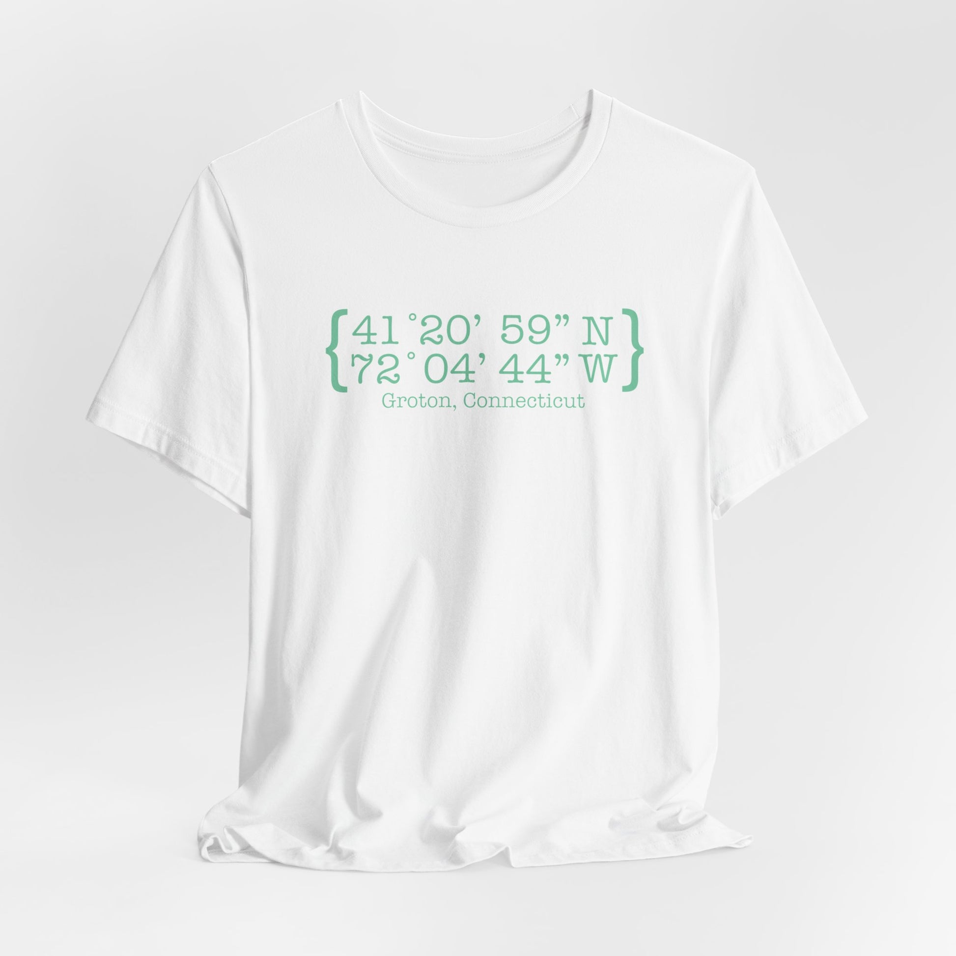 Groton Coordinates // Groton Connecticut unisex t shirt / finding connecticut 