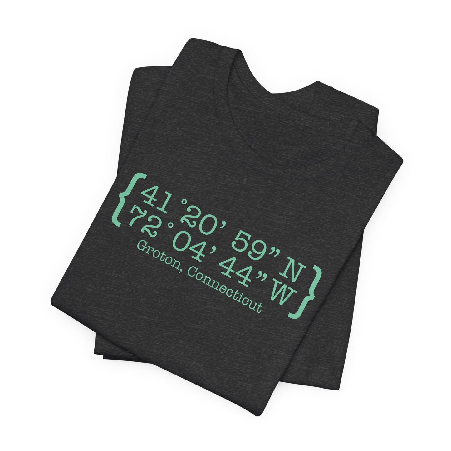 Groton Coordinates // Groton Connecticut unisex t shirt / finding connecticut 